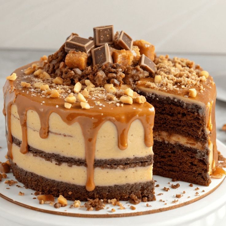 Caramel Nuts Cake