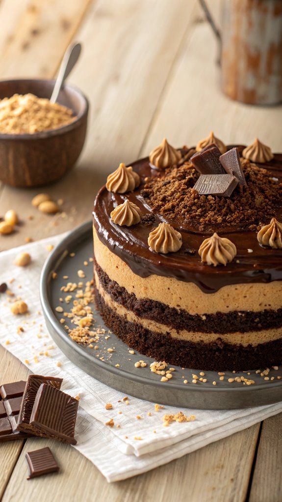 Peanut Chocolate Cake
