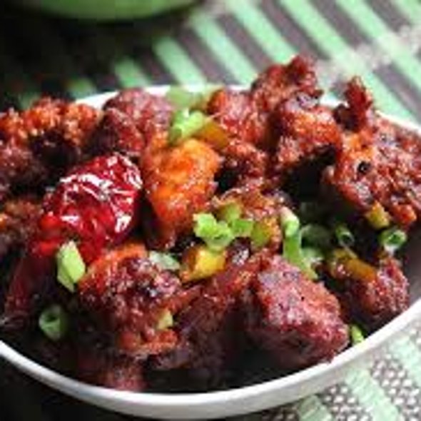 Chilly chicken dry