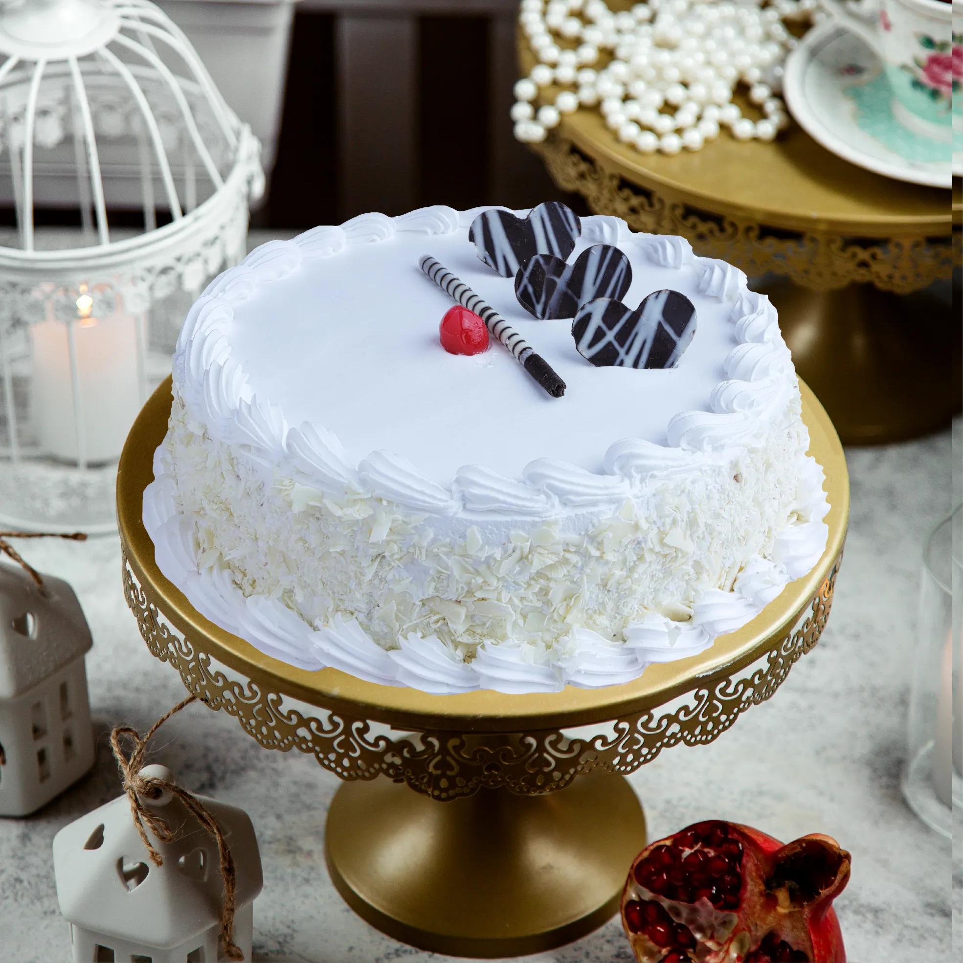 White Forest Cake