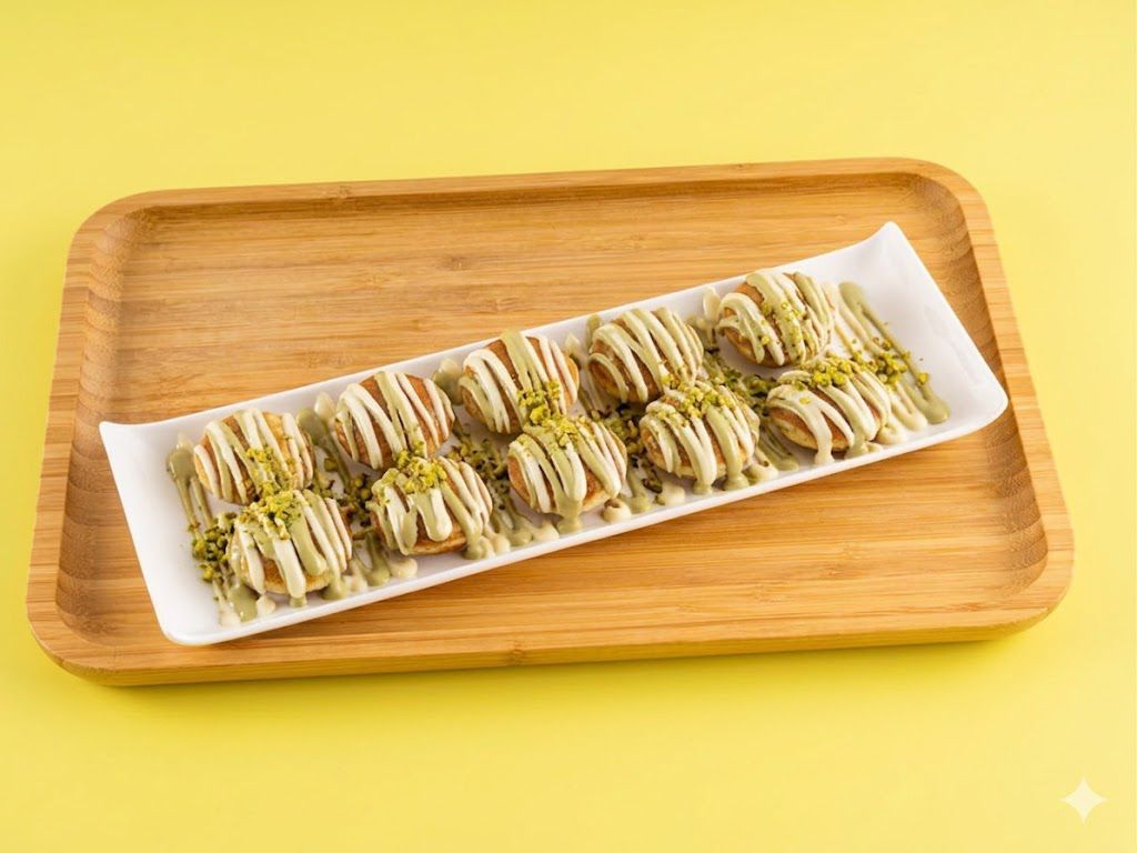 MINI PANCAKE PISTACHIO WHITE