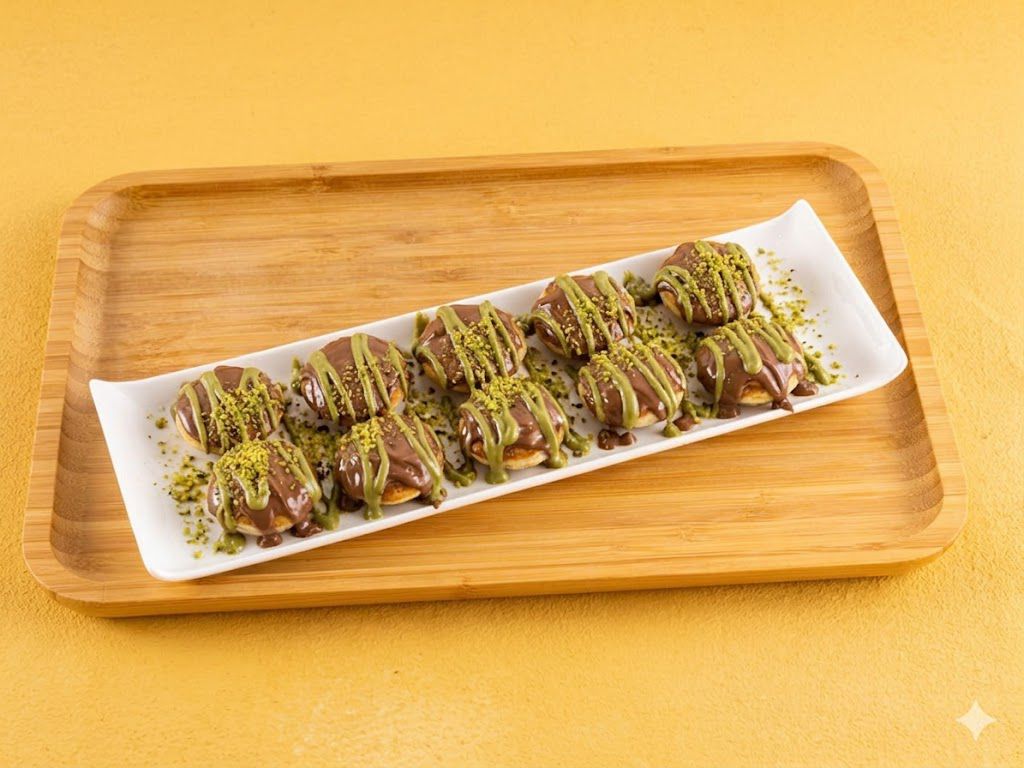 MINI PANCAKE NUTELLA PISTACAIO